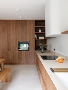 Meubles de <span class=keywords><strong>cuisine</strong></span> en placage de bois avec plan de travail en granit et panneau de <span class=keywords><strong>porte</strong></span> à joint de miter à 45 degrés - Product Image 5