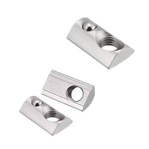 Tuerca en T M8 OEM para Perfil de Aluminio SERIE <span class=keywords><strong>40</strong></span> 4040, Tuerca de Cabeza de Martillo de Acero al Carbono Cincado con Ranura 8 - Product Image 2