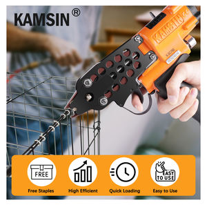 KAMSIN-Kit d'agrafeuse pneumatique à anneau en <span class=keywords><strong>C</strong></span> de 1/<span class=keywords><strong>2</strong></span> "avec agrafes de 1000 à 3.0mm (fermeture de 4.8 à mm) pour pièges à crabes, calibre K-SC760 16 - Product Image 2