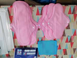 6 unids/set de almohadilla sanitaria reutilizable higiene menstrual saneamiento confianza Kit lavable orgánico Polar forro período almohadilla traje - Product Image 4