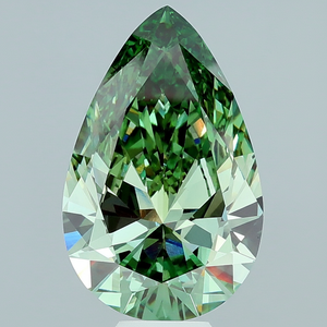 Diamante cultivado laboratorio en forma de pera verde para hacer joyería CVD Diamond - Product Image 2