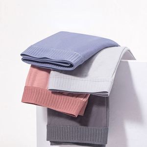 Ropa Interior Masculina, Bóxers Transpirables, Calzoncillos Sólidos con Borde Plateado, Shorts Cómodos sin Costuras para Hombre - Product Image 2