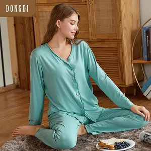 Factory Price New Women's Lace Solid Color Simple Women's Pajamas Womens Sleepwear