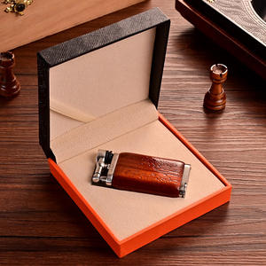 बैंगन ड्रैगन सिगार हल्का विंडप्रूफ बिंदु मोक्सा लकड़ी पोर्टेबल रेट्रो पीले लौ पुरुषों के पाइप हल्का - Product Image 4