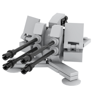 อาวุธทหารสมัยใหม่ในสงครามโลกครั้งที่ 2 ปืนต่อต้านอากาศยานขนาด 28 มม. ปืนใหญ่หลายลำ ชุดตัวต่อบล็อก ของเล่นเสริมพัฒนาการสำหรับเด็ก MOC5066 - Product Image 1