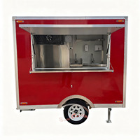 Camion mobile commercial chariot cuisine complète remorque de restauration rapide pour Hot Dog Franchise Street Van à vendre en Europe