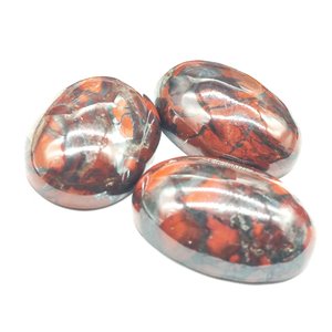 Brecciated Jasper ขนาด18x32มม. เครื่องประดับเจียระไนหลังเบี้ยทรงสี่เหลี่ยม - Product Image 4