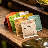 Sachets d'emballage de thé imprimés sur mesure, sachets Mylar 3x4, sachets de thé à trois soudures latérales, sachets de café et de thé bio