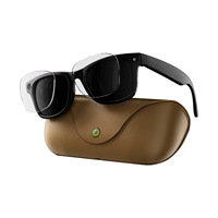 [Étui de charge inclus + Caméra 8MP] Lunettes intelligentes IA avec batterie 270 mAh, contrôle par bouton tactile, stabilisation d'image EIS en temps réel