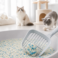 Pasir Kucing Campuran Tahu Alami & Singkong |   Penggumpalan Sangat Kuat |   Pengendalian Bau Super |   99,9% Bebas Debu |   Dapat disiram ke toilet