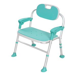 Chaise de douche pliable Hejianze en alliage d'aluminium, siège de bain pour personnes âgées, équipement de sécurité pour la salle de bain - Product Image 2