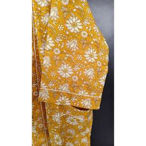 Bata Kimono Vintage de Algodón Tallas Grandes, 100% Algodón con Estampado Floral, Suave y Cómoda, Largo hasta la Rodilla, Vestido Tipo Bata, Ropa de Playa - Product Image 2