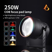 AICPOSE Éclairage de scène professionnel 250W COB Zoom avec lampe à focalisation RGB DMX COB