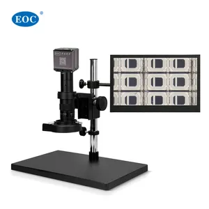 EOC mikroskop düşük fiyat H-D-M-I SMT PCB elektronik tamir sanayi elektrik video mikroskop 13 inç monitör