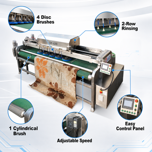 CRF-4200 Industrial Carpet Washing <b>Machine</b> Conveyor Belt Rug Cleaning <b>Machine</b> with 4 Disc Brushes and 2-<b>Row</b> Rinsing System - Product Image 4