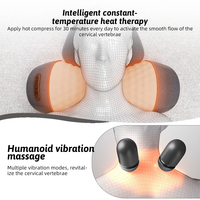 Oreiller de massage cervical ergonomique 2 en 1 en mousse à mémoire de forme ZL P832H 25W pour les soins de santé et l'application corporelle