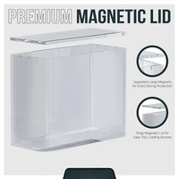Boîte de rangement magnétique en Lucite de 5 mm pour ETB (Elite Trainer Box) – Étui transparent en acrylique premium, anti-poussière et écologique pour cartes TCG