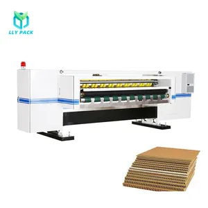 LLY PACK 1800/2200/2500mm Automatic Shear Slitter Trimmer Machine For High Speed Corrugated Cardboard Production Line