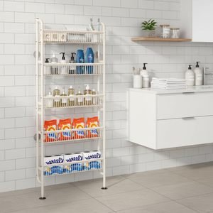 Étagère de rangement murale multifonctionnelle à 5 niveaux pour cuisine avec ventouse - Product Image 4