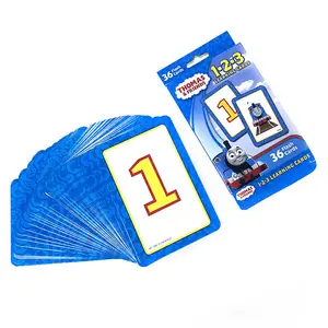 Nhà cung cấp chuyên nghiệp tùy chỉnh in ấn các tông Flash thẻ nghiên cứu số chơi thẻ sàn cho bé