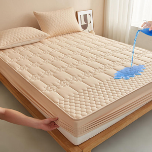 Bamboo Fiber <b>Bed</b> <b>Cover</b> Hotel Family 200TC Washable <b>Bed</b> Coverlet for Hotel Home Use Mattress Protector Waterproof Mattress <b>Cover</b> - Product Image 3