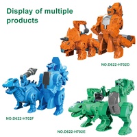 Mainan transformasi perakitan anak kustom, Robot dinosaurus transformasi buatan tangan, Kit Robot pendidikan