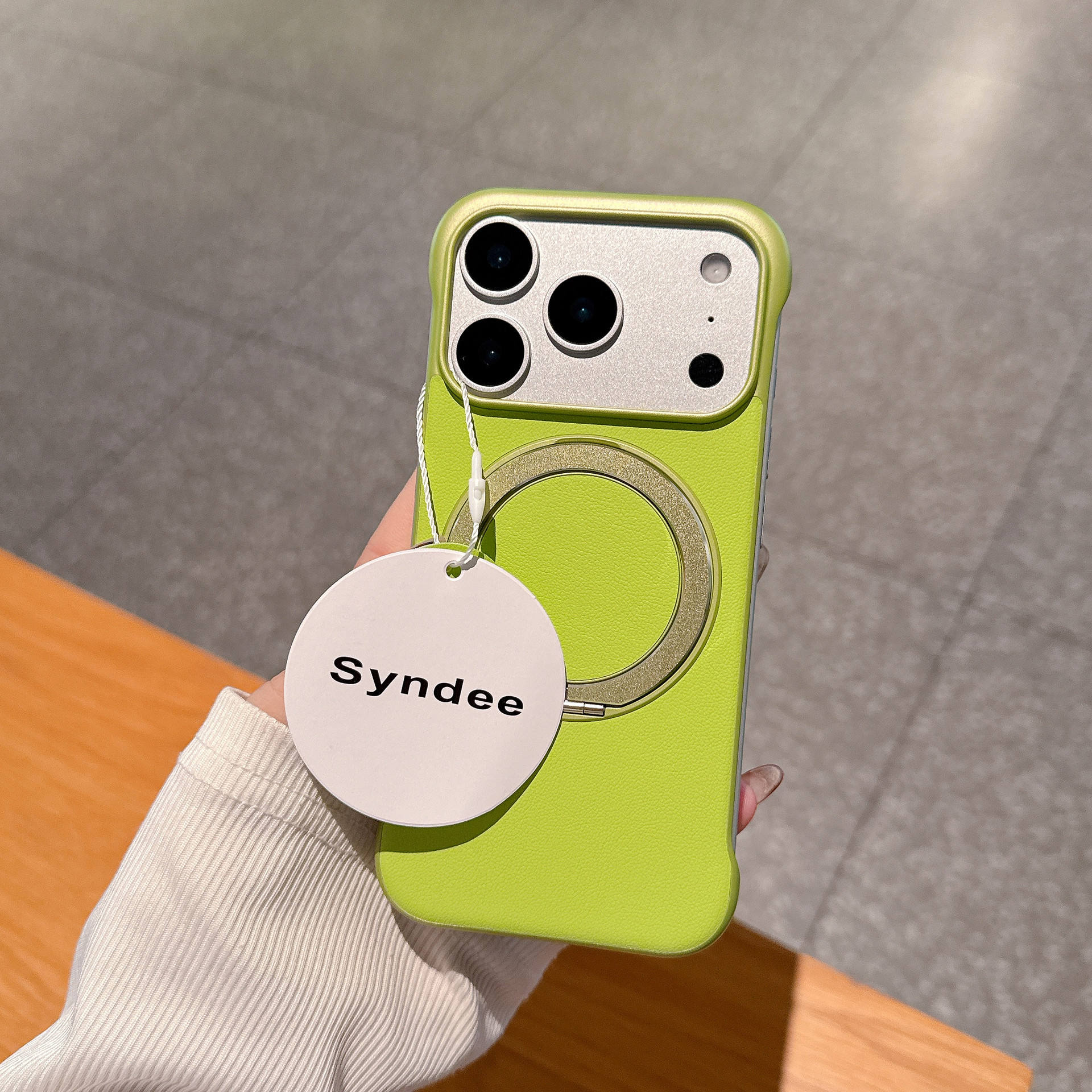 Support de peau zéro cadre coque-vert fluo