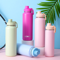 Yeway vente chaude bouteille d'eau à large bouche en acier inoxydable à double paroi garder au chaud et au froid bouteille en acier inoxydable de sport