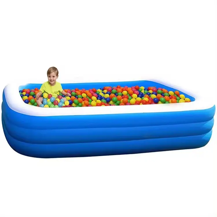 2024 nouveau gros taille personnalisée enfants enfants en plein air été piscine hors sol adulte PVC famille piscine gonflable