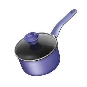Konka Japanese Style Yukihira Pot Purple Non Stick Small Milk Pot For Baby Food Instant Noodle Household Multi Functional - Product Image 1