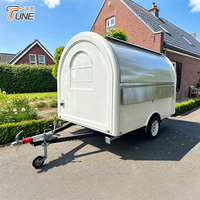 Camion de vente ambulante polyvalent, petite remorque à hot-dogs, cuisine portable pour barbecue, bar à café, stand à pizzas avec système d'eau