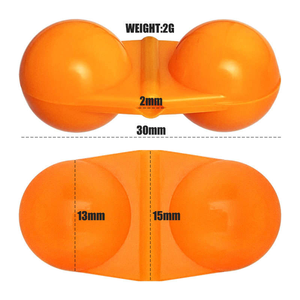 Palmer Double perle lumineuse cloche accessoires de pêche alarme de pêche <span class=keywords><strong>crochet</strong></span> anneaux <span class=keywords><strong>hochet</strong></span> perle alarme cloches - Product Image 2