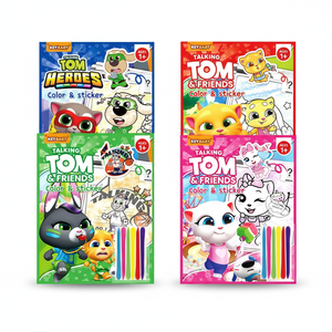 KEYBABY Libro para Colorear de <span class=keywords><strong>Tom</strong></span> y Jerry al por Mayor, Tapa Blanda Personalizada, Impresión en Papel Offset, Libro de Pintura para Padres, Libros de <span class=keywords><strong>Dibujo</strong></span> para Niños - Product Image 1