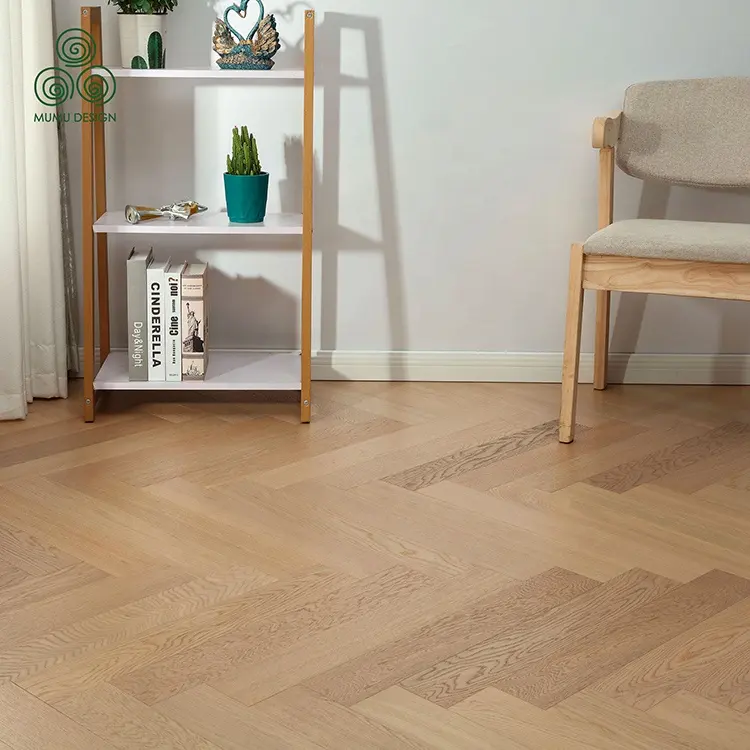 MUMU Parquet legno duro piastrelle a spina di pesce rovere Parquet legno solido pavimento noce pavimenti interni