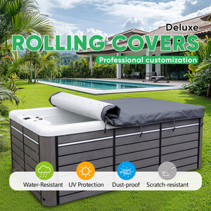 Immer Ultimate Roll, couverture de <span class=keywords><strong>spa</strong></span> extérieur moderne, <span class=keywords><strong>protection</strong></span> isolée résistante pour <span class=keywords><strong>spa</strong></span>, résistante aux intempéries, rangement facile, utilisation toute saison - Product Image 4