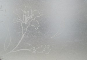Película para Ventanas Jinyi, No Adhesiva, Electrostática, Esmerilada, para Privacidad, Cocina, Dormitorio, 90x200cm, Blanca, con Estampado de Flores en Relieve - Product Image 6