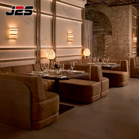 Meubles de salon de bar et restaurant de luxe moderne, ensembles de sièges pour boîte de nuit, bar à chicha, pub, avec revêtement en marbre et métal résistant à l'usure