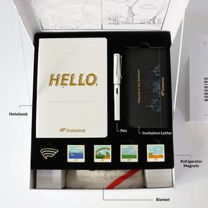 Cuadernos Anuales Personalizados, Set de Regalo Corporativo, Manta, Carta de Invitación, Pluma Estilográfica, Imanes para Refrigerador - Product Image 2