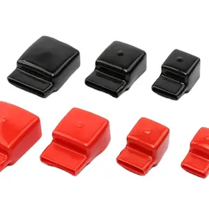 Couvercle en PVC pour bornes de batterie POSITIVE et négative rouge noir différentes formes