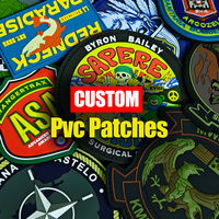 Patchs en silicone PVC 3D souples en caoutchouc, logo personnalisé en relief, design éco-responsable, pour vêtements