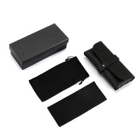 Pochette à lunettes avec cordon de serrage, pochette à lunettes de soleil, sac à lunettes, boîte d'emballage en carton pour lunettes, boîte cadeau en papier, emballage