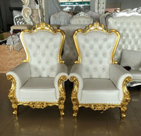 Chaise de mariage individuelle de style européen moderne, en bois et cuir, dossier solide, pliable, pour banquets et événements - Durable et de qualité commerciale