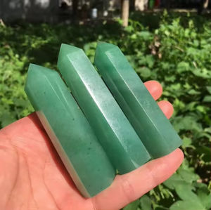 Venta al por mayor: Torre de cristal de aventurina verde pulida de alta calidad, espécimen mineral, colección, varita de cristal curativa - Product Image 3
