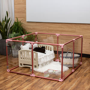 ZMaker FAI DA TE Trasparente Pieghevole Yard Pet Gabbia di Recinzione di Alta Qualità Pet Dog Box - Product Image 2