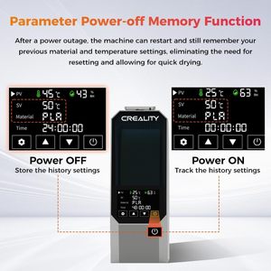 Séchoir à filament Creality Space Pi 1,75 mm pour imprimante 3D avec chauffage à 360 degrés et affichage numérique - Product Image 6