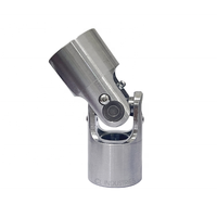 Joint cardan universel simple usiné CNC de haute précision, roulements à rouleaux à quatre aiguilles en acier inoxydable, alésage 25 mm, longueur 132 mm, 35