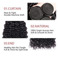 Extensions de cheveux humains vierges brésiliens pré-collés, 100g, 14-18 pouces, non traités, bouclés crépus, 3 paquets pour femmes