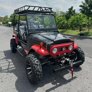350CC 4 Stroke Gas <b>Powered</b> Jeep Style ATV Quad Bike 4 Wheel Off Road Vehicle for Adult Farm Work Hunting Camping and Trail Use - Product Image 1