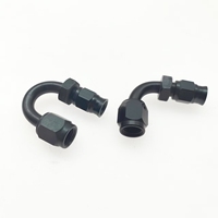 Adaptateur de raccord de frein AN3 en aluminium usiné avec précision, revêtement anodisé noir pour quad et applications tout-terrain