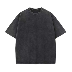 Manufacturer Custom Acid Wash T <b>Shirts</b> Washed Distressed Vintage Mens Oversized Tee Logo Heavyweight T-<b>shirt</b> High Quality - Product Image 3